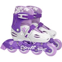 Patins en ligne ajustables STAMP pour enfant fille violet - Tailles 30