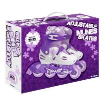 Patins en ligne ajustables STAMP pour enfant fille violet - Tailles 30