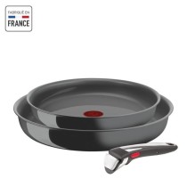 TEFAL INGENIO Renew Lot de 2 poeles + poignée, Induction, Céramique