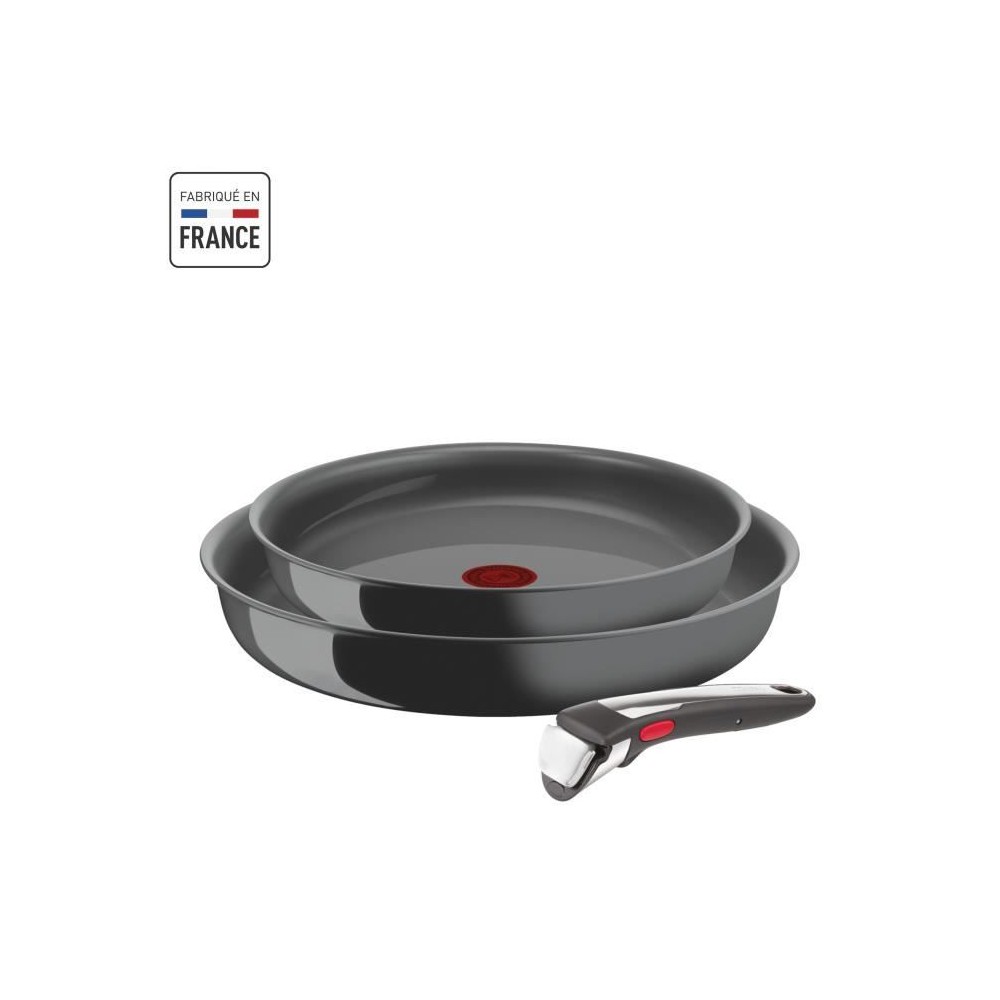 TEFAL INGENIO Renew Lot de 2 poeles + poignée, Induction, Céramique