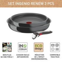 TEFAL INGENIO Renew Lot de 2 poeles + poignée, Induction, Céramique