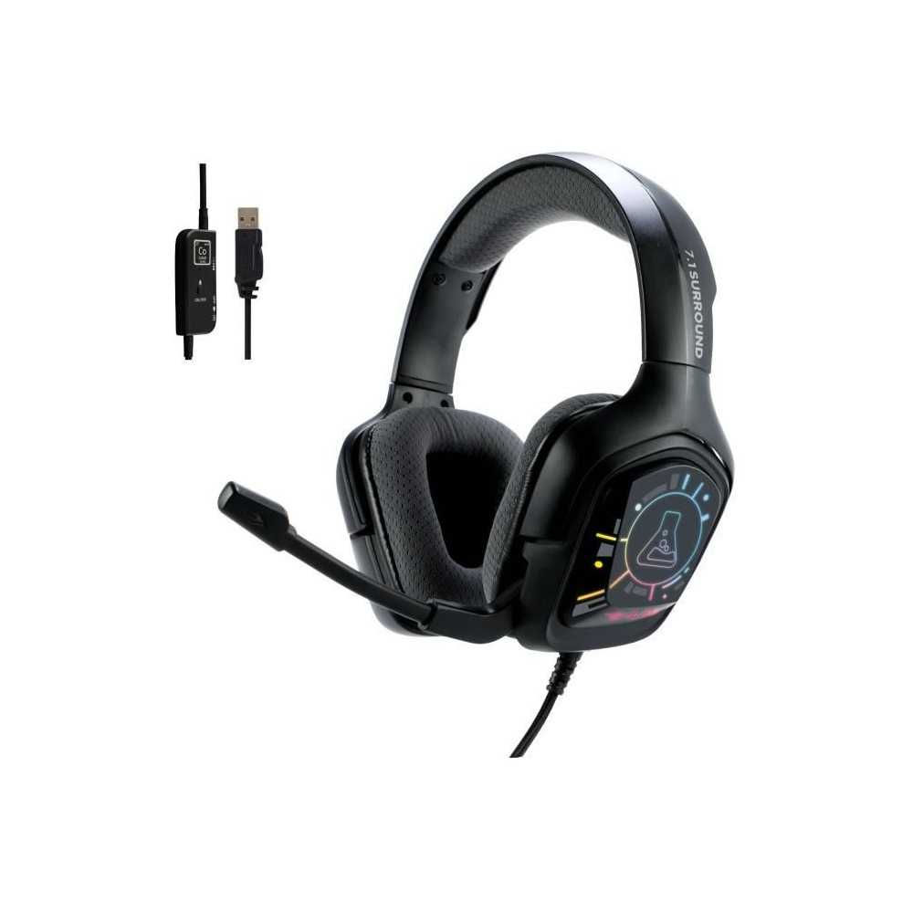 Casque Gamer Filaire - The G-Lab - KORP COBALT 7.1 - Son 7.1 Surround