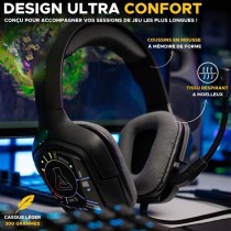 Casque Gamer Filaire - The G-Lab - KORP COBALT 7.1 - Son 7.1 Surround