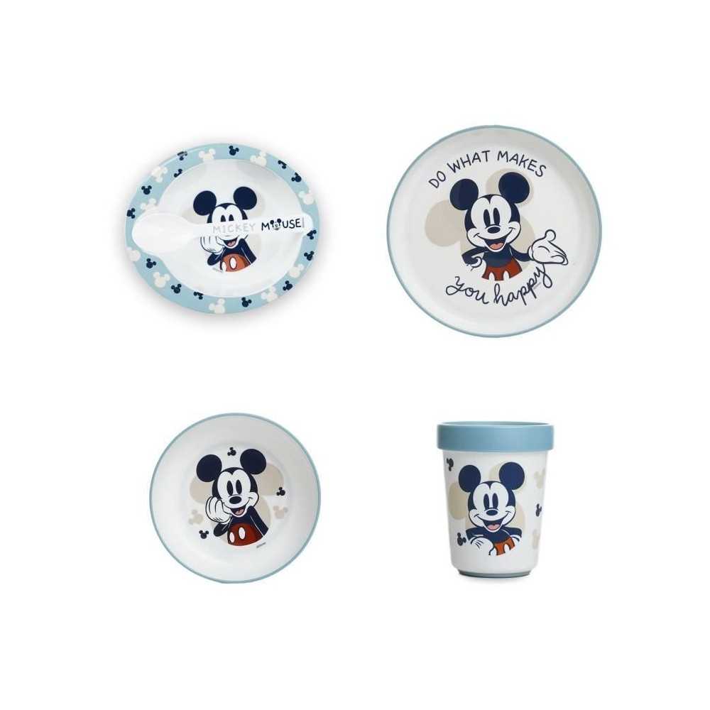 Pack repas 2eme age THERMOBABY MICKEY - 3 Assiettes + un gobelet + 1 c