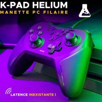 Manette Gamer - THE G-LAB - K-PAD HELIUM - Filaire - PC & PS - Noir