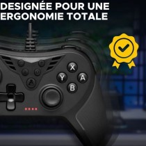 Manette Gamer - THE G-LAB - K-PAD HELIUM - Filaire - PC & PS - Noir