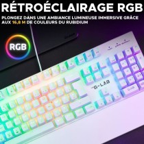 Clavier Gamer - The G-Lab - KEYZ RUBIDIUM - Mécanique (Switch Rouge)