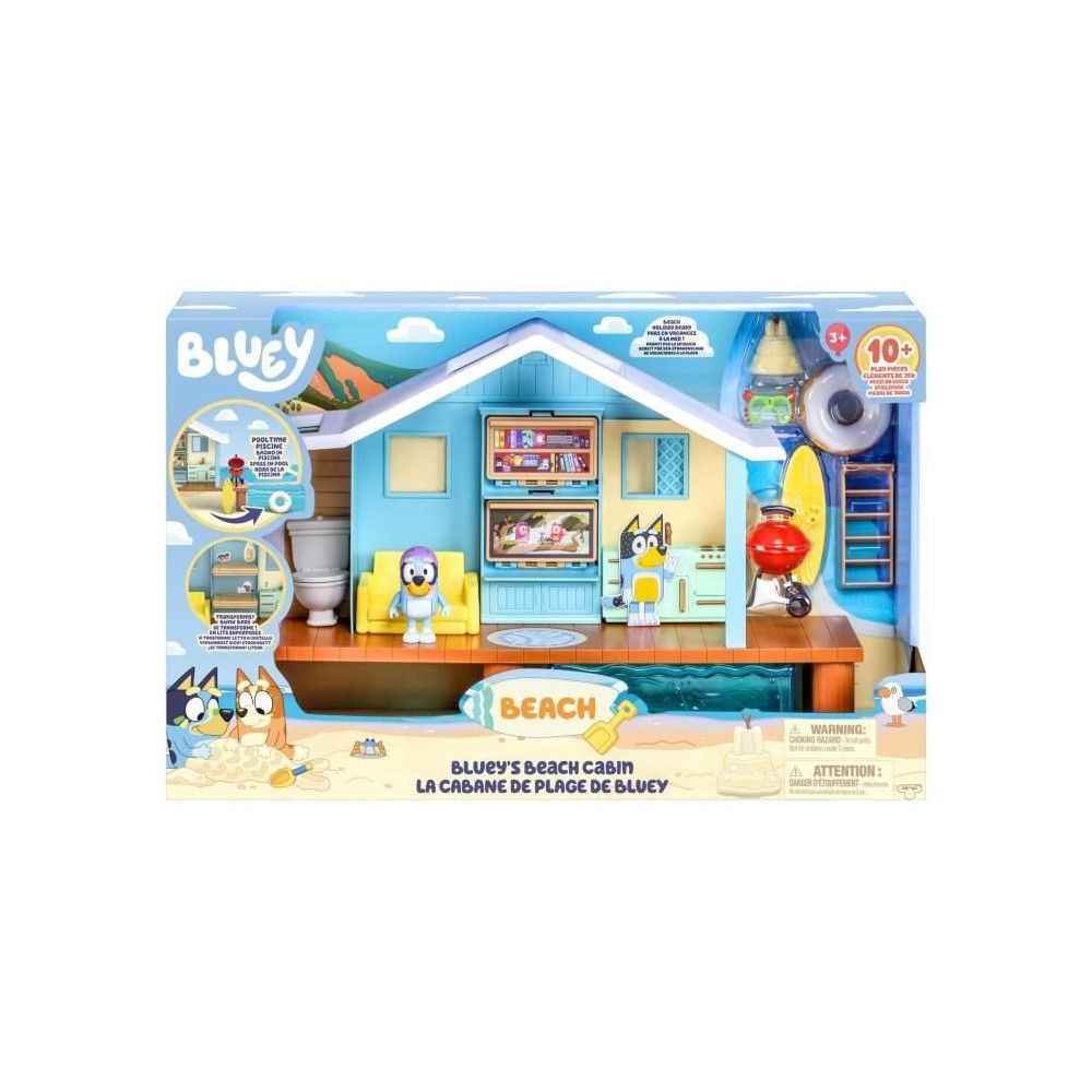 Cabane de Plage de Bluey - BLUEY - Set de jeu avec figurine exclusive