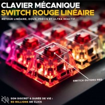 Clavier Gamer - The G-Lab - KEYZ TITAN - Mécanique (Switch Rouge) - F