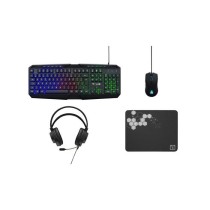 Pack Gamer 4 en 1 - The G-Lab - COMBO NATRIUM - Souris Filaire - Clavi