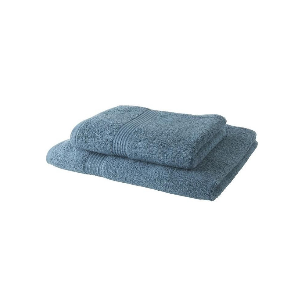 TODAY Lot de 1 Drap de Bain 100% coton 70x130 cm + 1 Serviette de Bain