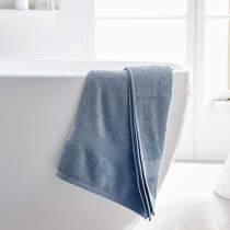 Lot de 2 serviettes de toilette TODAY 50x90 cm 100% Coton - Denim