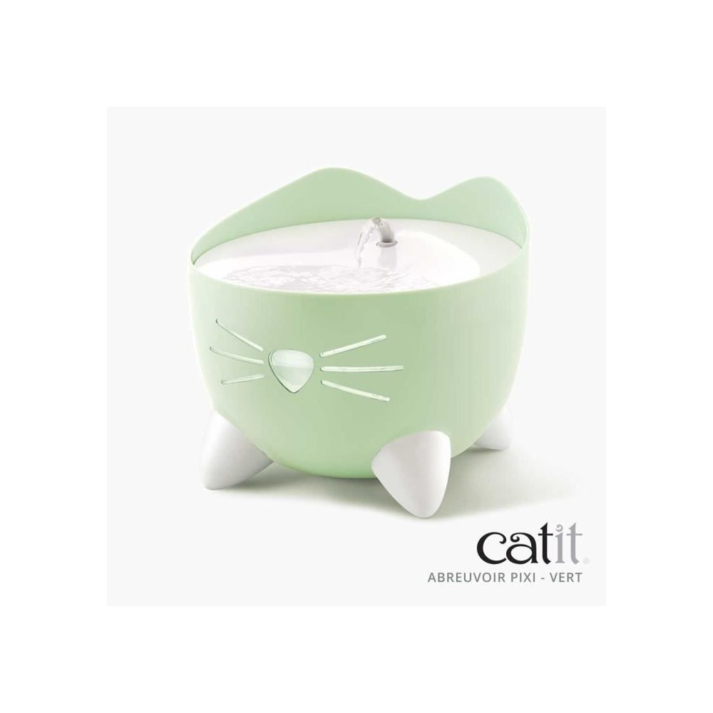 CAT IT Fontaine a eau automatique pour chat - 2,5 L - Vert