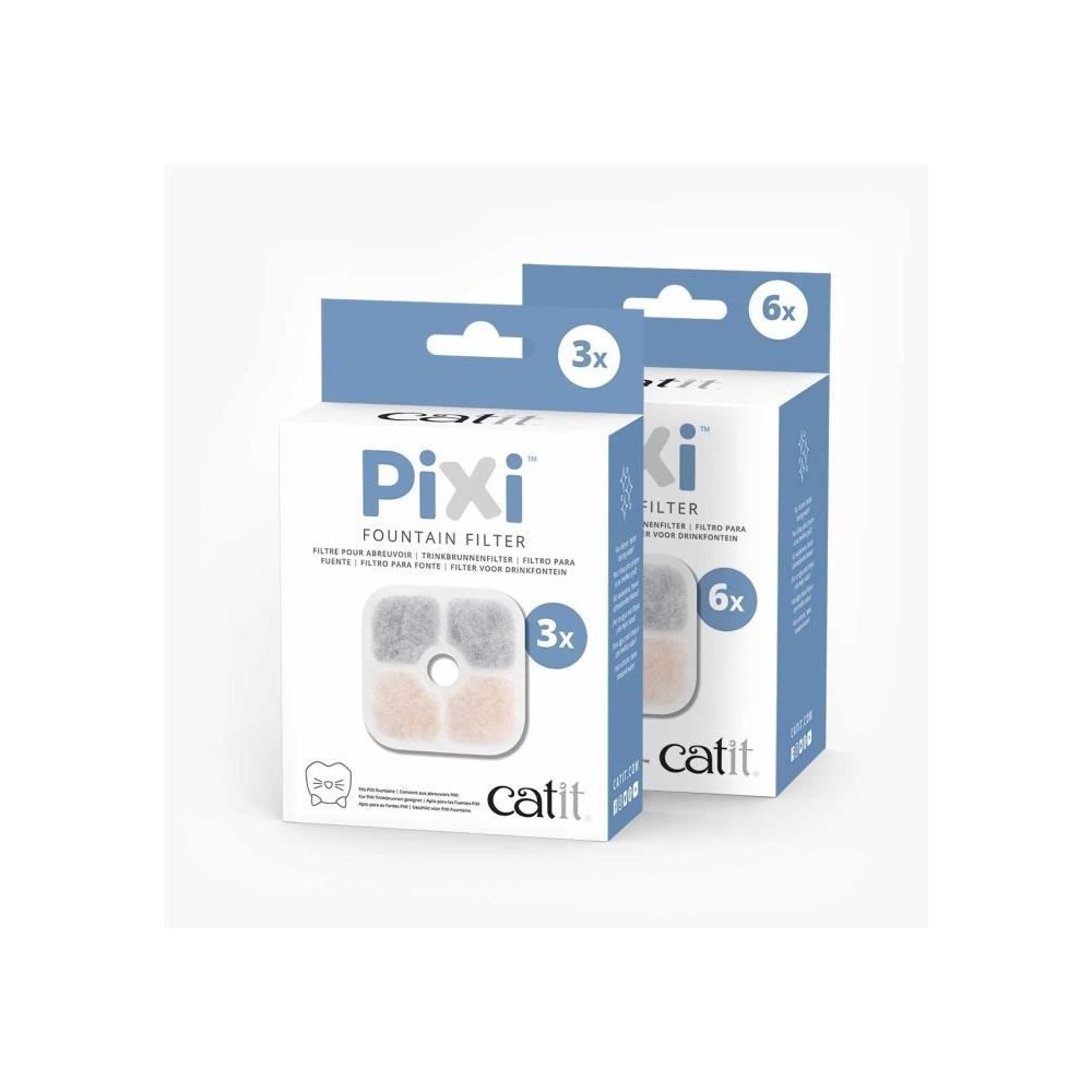 CATIT 3 Filtres pour fontaine a eau PIXI