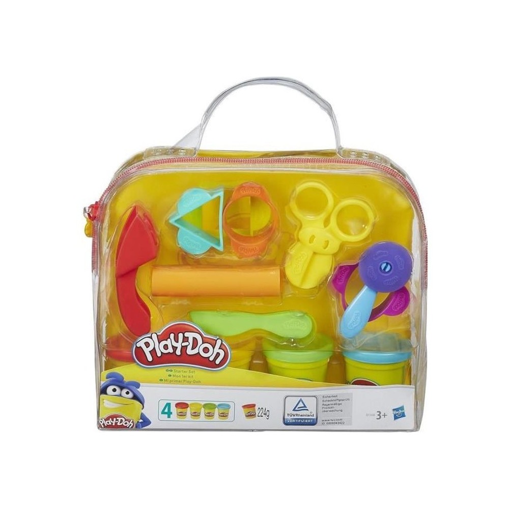 Play-Doh Mon Premier Kit avec 4 Pots - Kit de pâte a modeler - Pour E