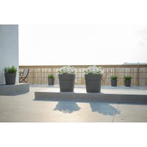 Pot a fleurs et plantes rond CAPRI LARGE - Plastique - Réservoir d'ea