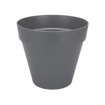 ELHO Pot de fleurs rond avec roues Loft Urban - Ø 40 cm - Gris anthra