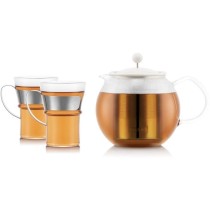 Théiere a piston - BODUM - ASSAM SET - 1.0 l avec filtre inox, couver