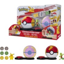 2 Poké Balls avec leur Pokémon et 6 disques d'attaques - BANDAI - Po