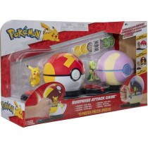 2 Poké Balls avec leur Pokémon et 6 disques d'attaques - BANDAI - Po