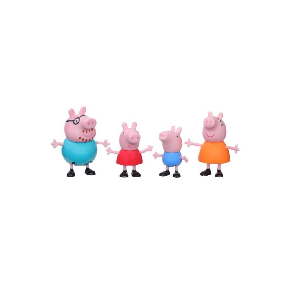 Figurines Peppa Pig - Pack de 4 - Peppa, Maman Pig, Papa Pig et George