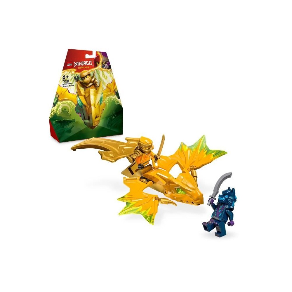 LEGO 71803 NINJAGO L'Attaque du Dragon Rebelle d'Arin, Jouet Ninja de