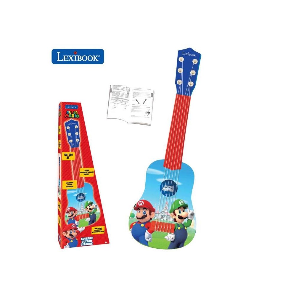 Lexibook - Ma Premiere Guitare Super Mario - 53 cm - Guide d'apprentis