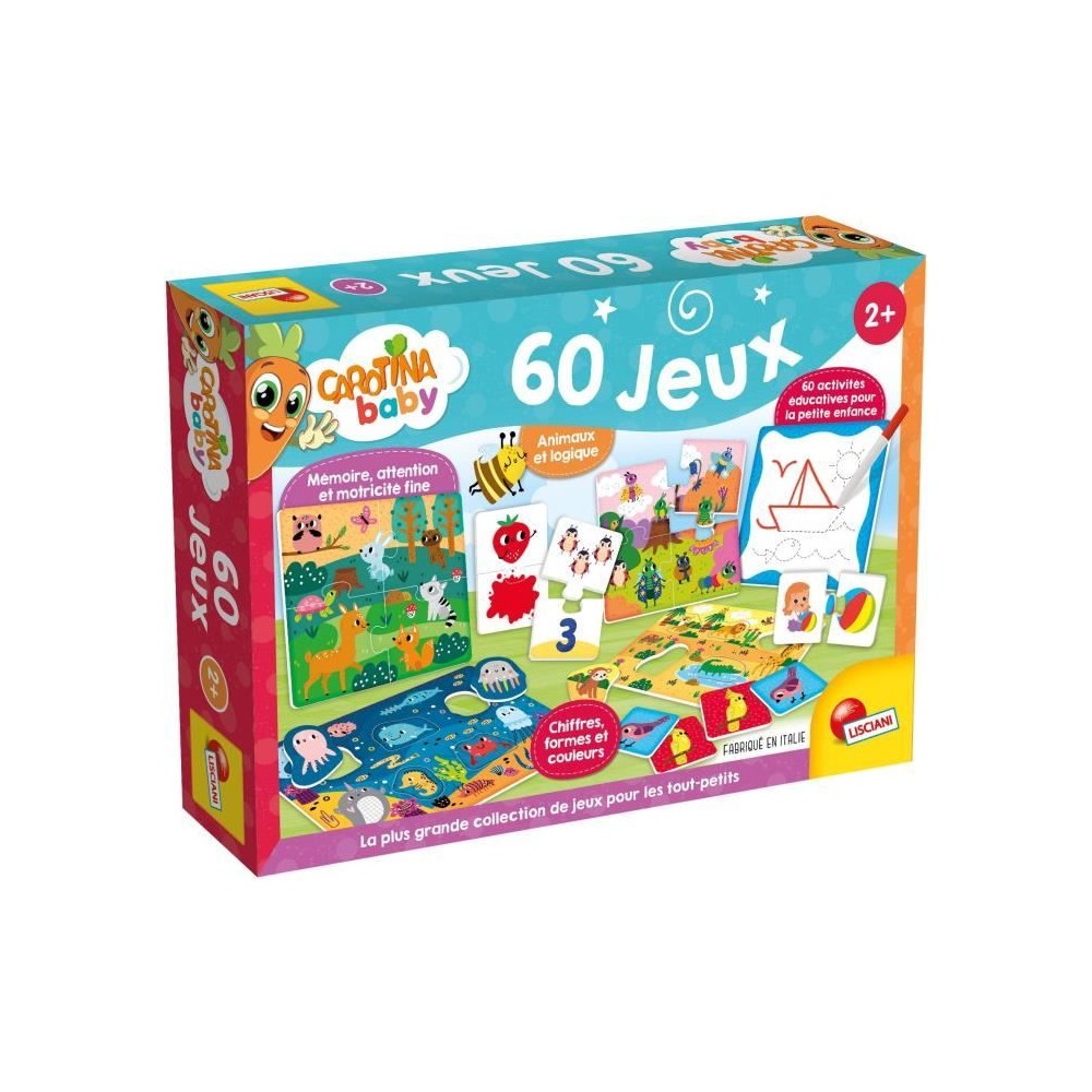 Jeu éducatif - LISCIANI - Carotina Baby - 60 activités - Mémoire et