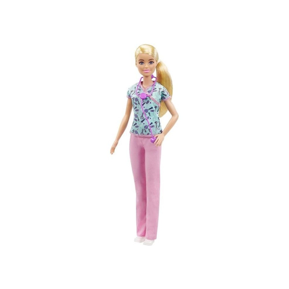 Barbie - Barbie infirmiere - Poupée Mannequin - Des 3 ans GTW39