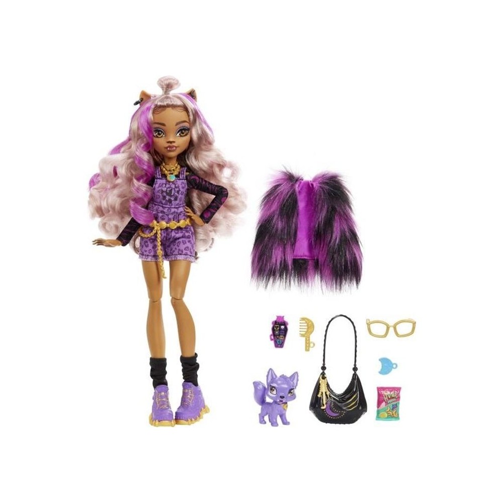 Monster High-Clawdeen Wolf-Poupée avec animal de compagnie HHK52