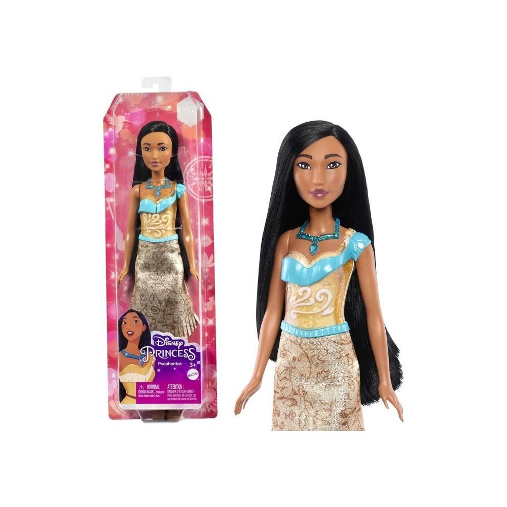 Pocahontas Poupée 29 cm, Mattel Poupée Disney Princesses habillage e