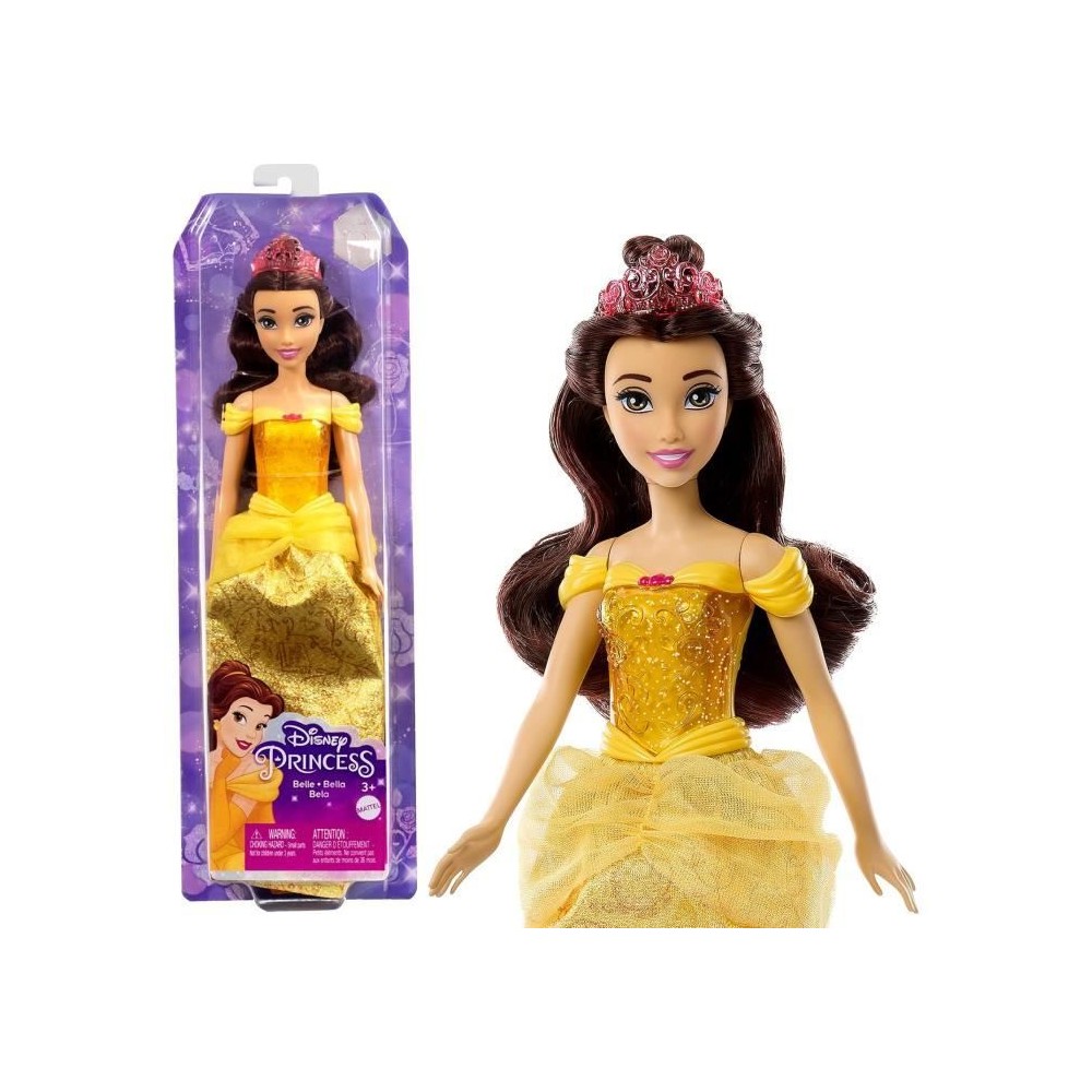 Belle Poupée 29 cm, Mattel Poupée Disney Princesses habillage et acc