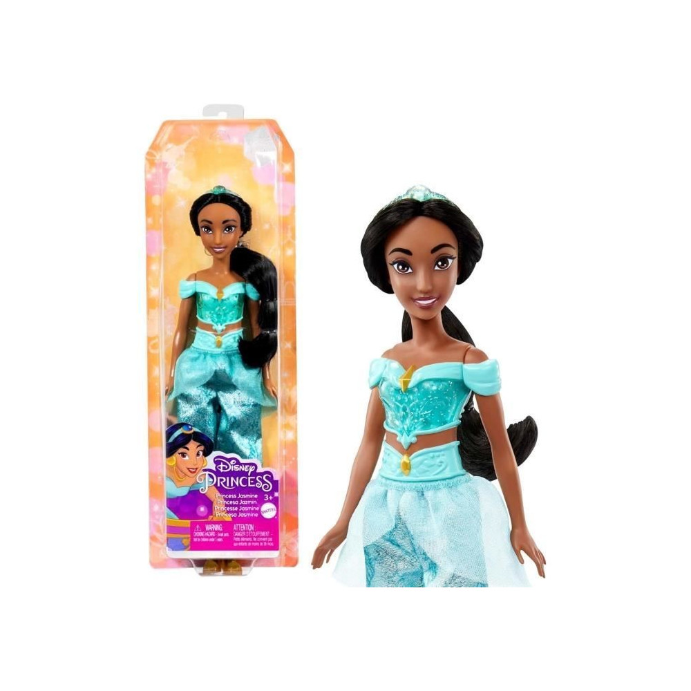 Jasmine Poupée 29 cm, Mattel Poupée Disney Princesses habillage et a