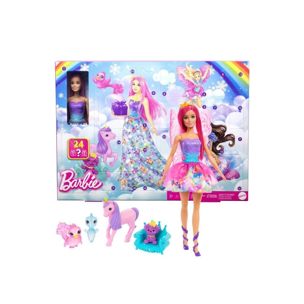 Barbie-Calendrier de l'Avent Barbie Dreamtopia-Poupée et accessoires