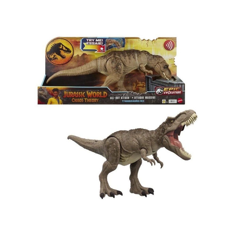 Jurassic World-Tyrannosaure Attaque Impitoyable-Figurine articulée HX