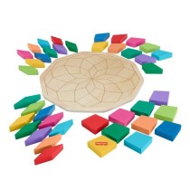 Fisher-Price-Puzzle Mandala en Bois-Puzzle 40 pieces motif géométri