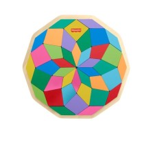 Fisher-Price-Puzzle Mandala en Bois-Puzzle 40 pieces motif géométri