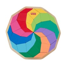 Fisher-Price-Puzzle Mandala en Bois-Puzzle 40 pieces motif géométri