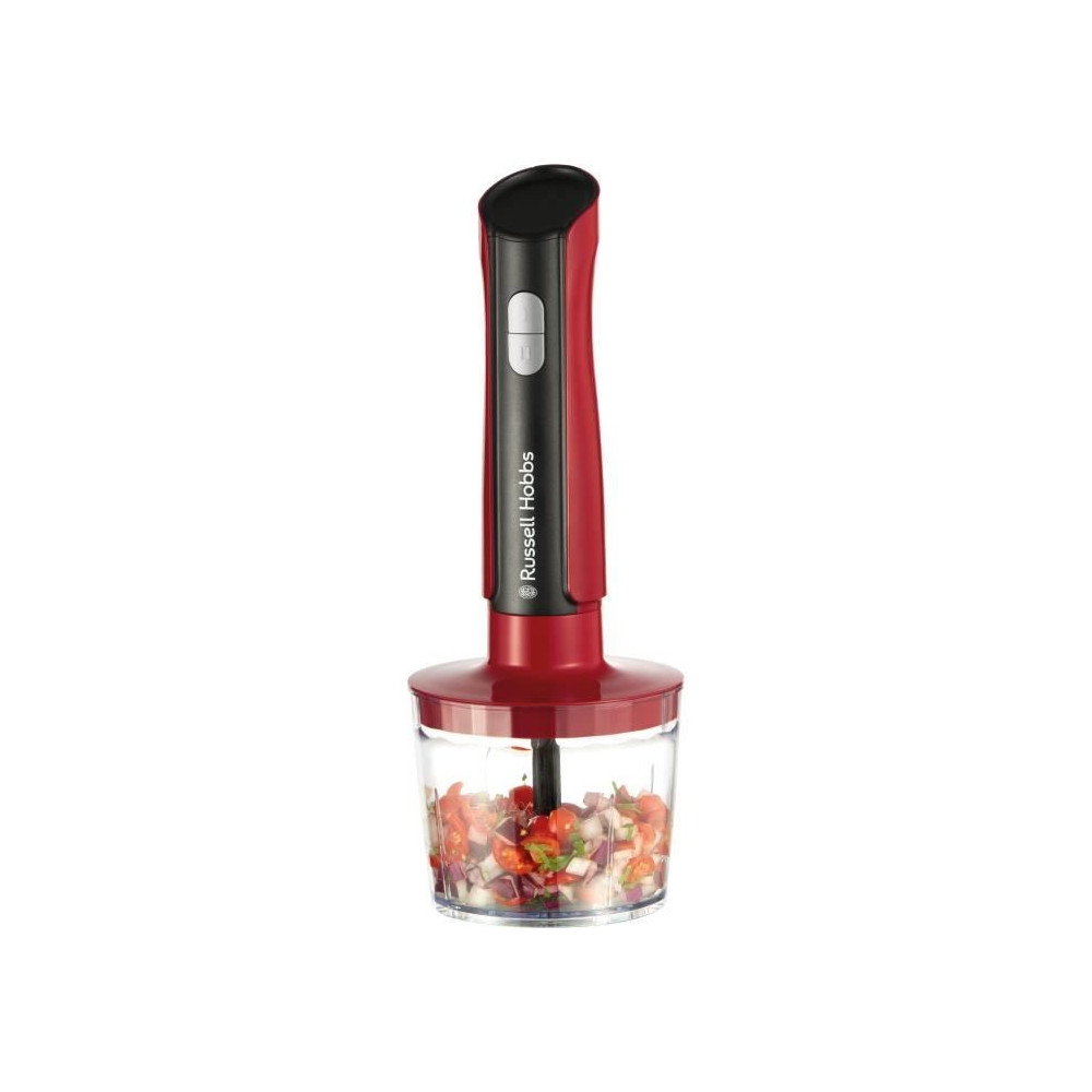 Mixeur plongeant - RUSSEL HOBBS - Desire Red - 500 W - 2 vitesses + Pu