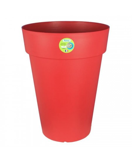 RIVIERA Pot de fleurs Soleilla - Rond - Ø 40 x 53 cm - Rouge