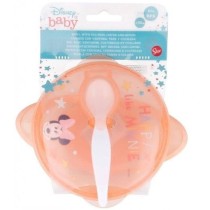 Disney Baby - Bol bébé avec ventouse, couvercle et cuilliere