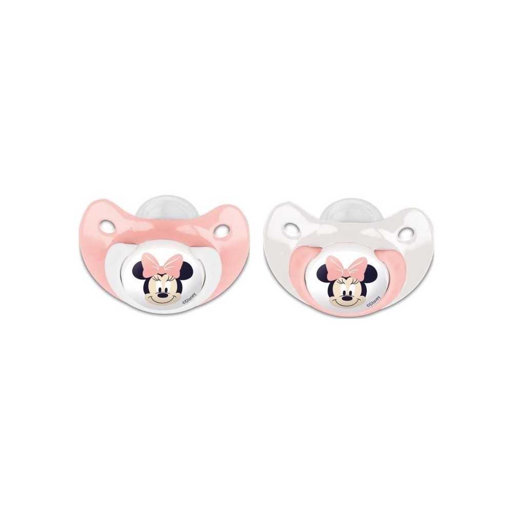 Lot de 2 sucettes anatomique Minnie Disney +6mois