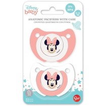 Lot de 2 sucettes anatomique Minnie Disney