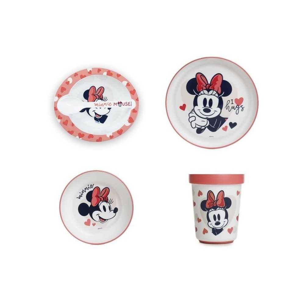 Pack repas 2eme age THERMOBABY MINNIE - 3 Assiettes + un gobelet + 1 c