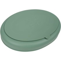 Assiette ventouse - THERMOBABY - Silicone - Vert Cactus - Compartiment