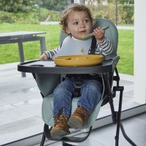 Assiette ventouse - THERMOBABY - Silicone - Jaune Miel - Compartiment