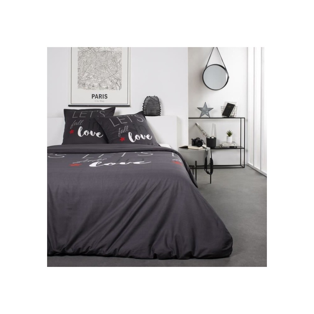 TODAY Parure de lit Coton Love - 2 personnes - 240 x 260 cm - Imprimé