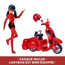 Scooter Miraculous Switch'n go + poupée articulée Ladybug Lucky Char