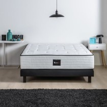 DEKO DREAM Ensemble matelas + sommier bois massif 160 x 200 - 700 ress