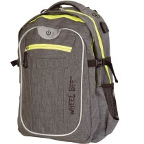 Wheel Bee Revolution Sac a Dos Enfants, 46 cm, 30 liters, Gris - 95002